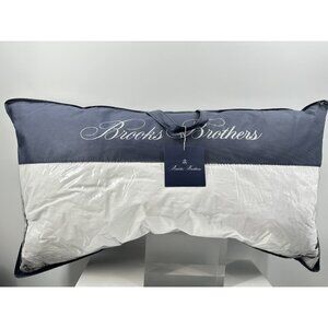 Brooks Brothers Down & Feathers King Size Pillow 20”x36”